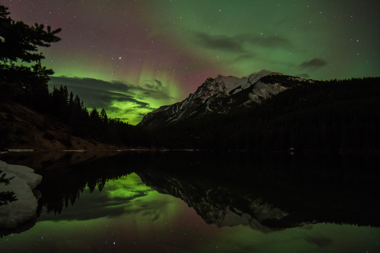 Aurora Borealis over Banff National Park